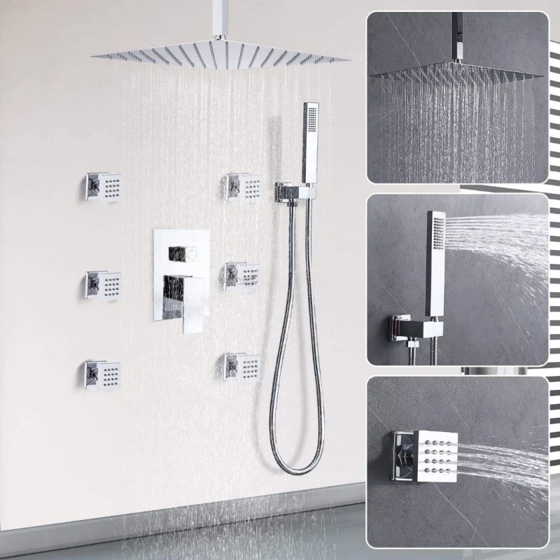 Built-in Bathtub and Shower Set